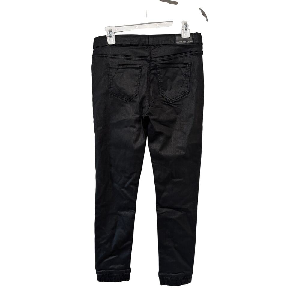 Kendall + Kylie The Jogger Black Coated Skinny Pants M - Picture 8 of 11